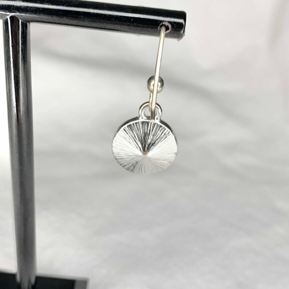 VTG Aurora Borealis Crystal Drop Earrings Sunburst Back Handmade Dangle Jewelry - Picture 5 of 6